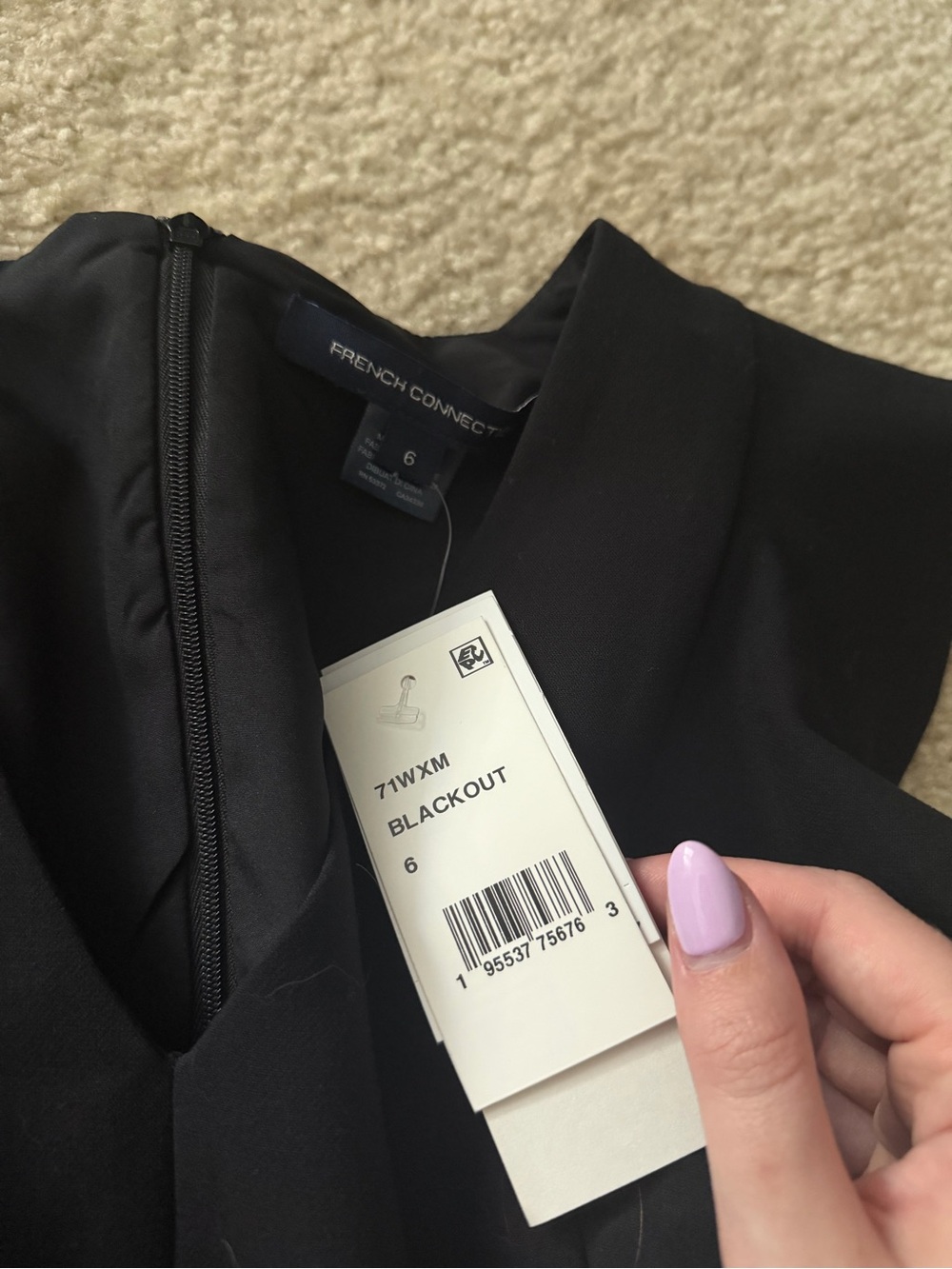 French connection NWT ruffle dress